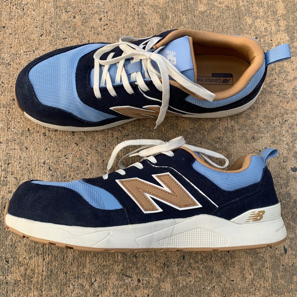 New Balance 006 Composite Toe Work Shoes Mens 13 Navy Blue Safety Sneaker
